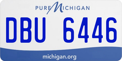 MI license plate DBU6446