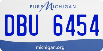 MI license plate DBU6454