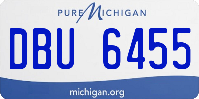 MI license plate DBU6455