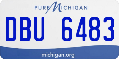 MI license plate DBU6483
