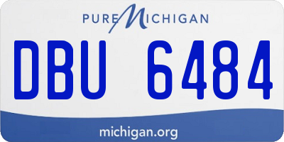 MI license plate DBU6484