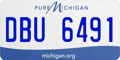 MI license plate DBU6491