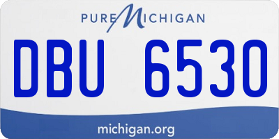 MI license plate DBU6530