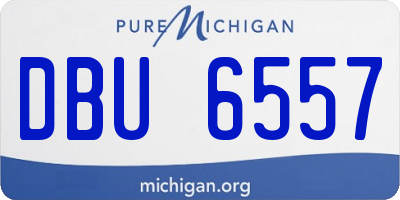 MI license plate DBU6557