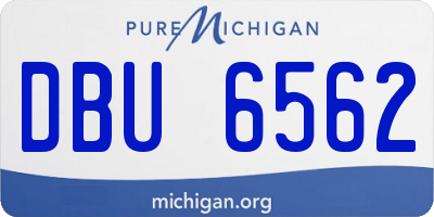 MI license plate DBU6562