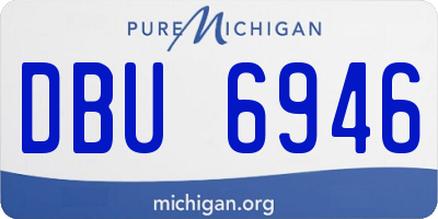 MI license plate DBU6946
