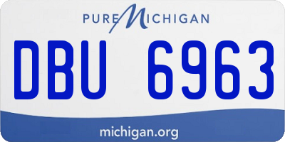 MI license plate DBU6963