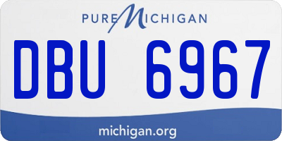 MI license plate DBU6967