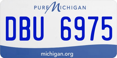 MI license plate DBU6975