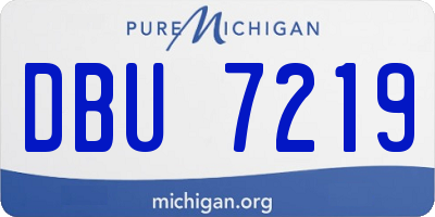 MI license plate DBU7219