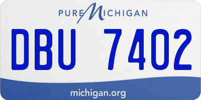 MI license plate DBU7402