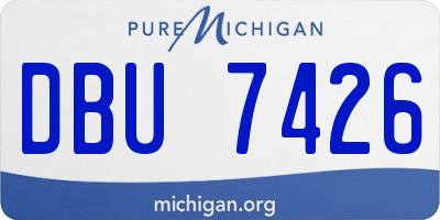 MI license plate DBU7426