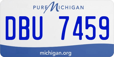 MI license plate DBU7459