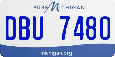 MI license plate DBU7480