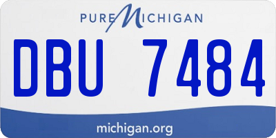 MI license plate DBU7484