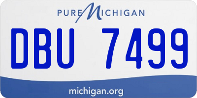 MI license plate DBU7499