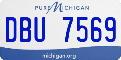 MI license plate DBU7569