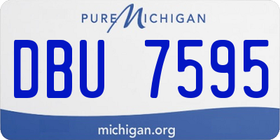 MI license plate DBU7595