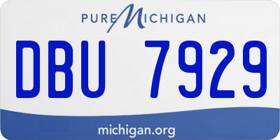 MI license plate DBU7929
