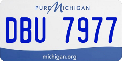 MI license plate DBU7977