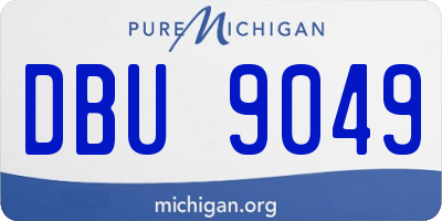 MI license plate DBU9049