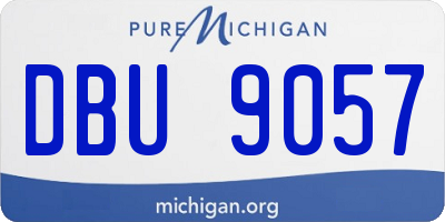 MI license plate DBU9057