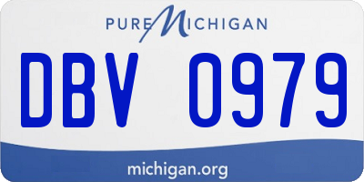 MI license plate DBV0979