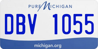 MI license plate DBV1055