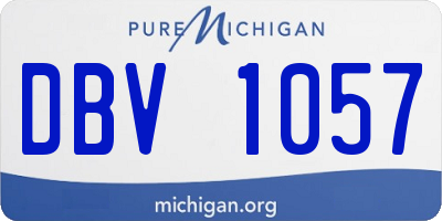 MI license plate DBV1057