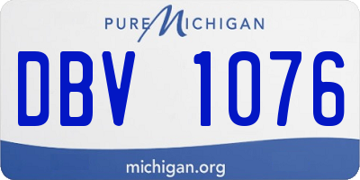 MI license plate DBV1076