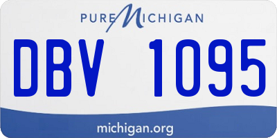 MI license plate DBV1095