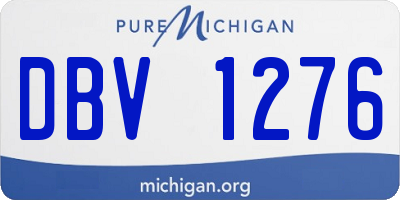 MI license plate DBV1276
