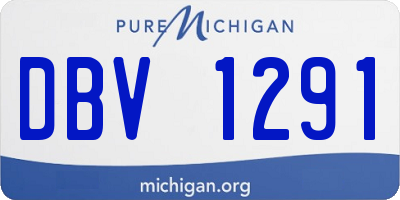 MI license plate DBV1291