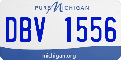 MI license plate DBV1556