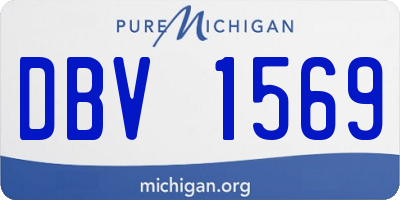 MI license plate DBV1569