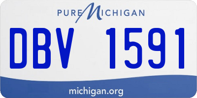 MI license plate DBV1591