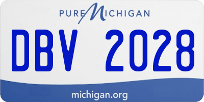 MI license plate DBV2028