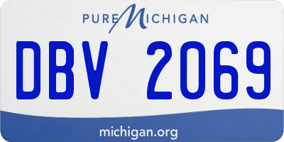 MI license plate DBV2069