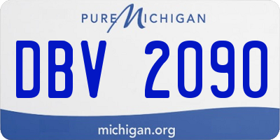 MI license plate DBV2090