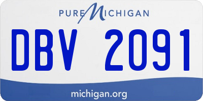 MI license plate DBV2091
