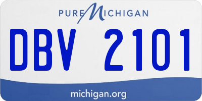 MI license plate DBV2101