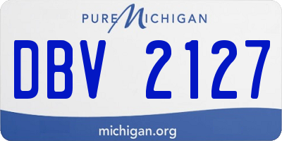 MI license plate DBV2127