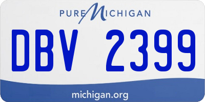 MI license plate DBV2399