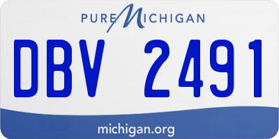 MI license plate DBV2491