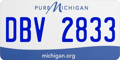 MI license plate DBV2833