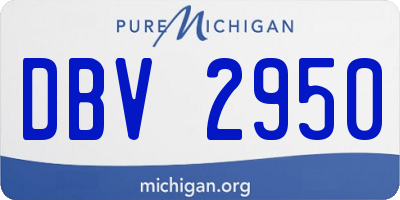 MI license plate DBV2950