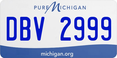 MI license plate DBV2999