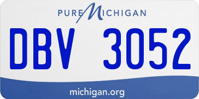 MI license plate DBV3052