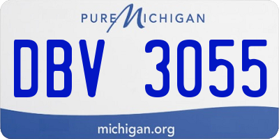 MI license plate DBV3055