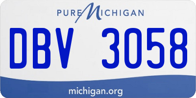 MI license plate DBV3058